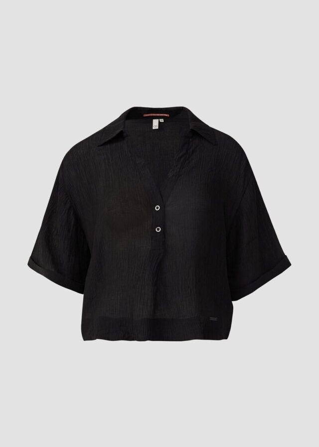 Strukturierte Bluse aus Viskosemix