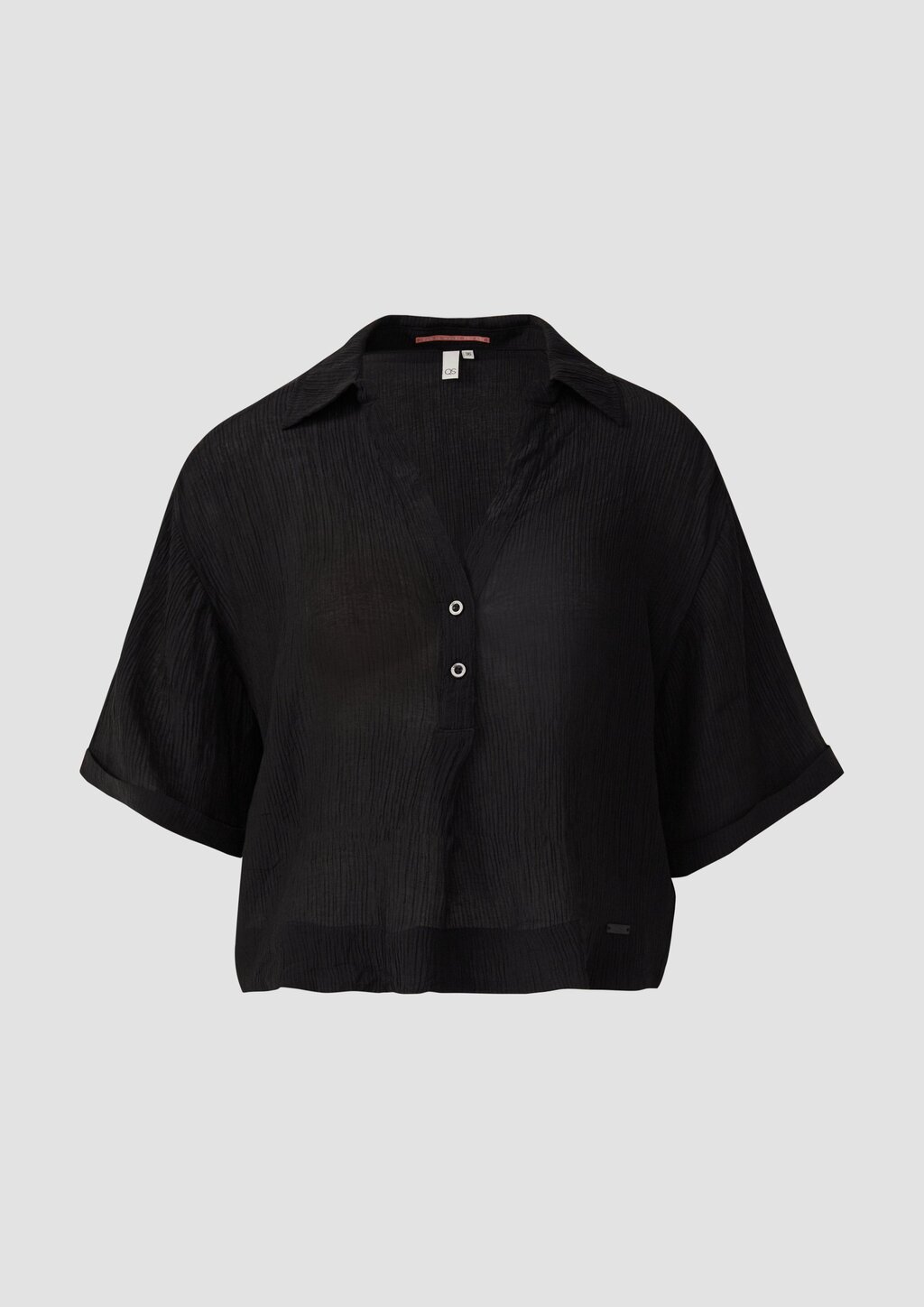 Strukturierte Bluse aus Viskosemix