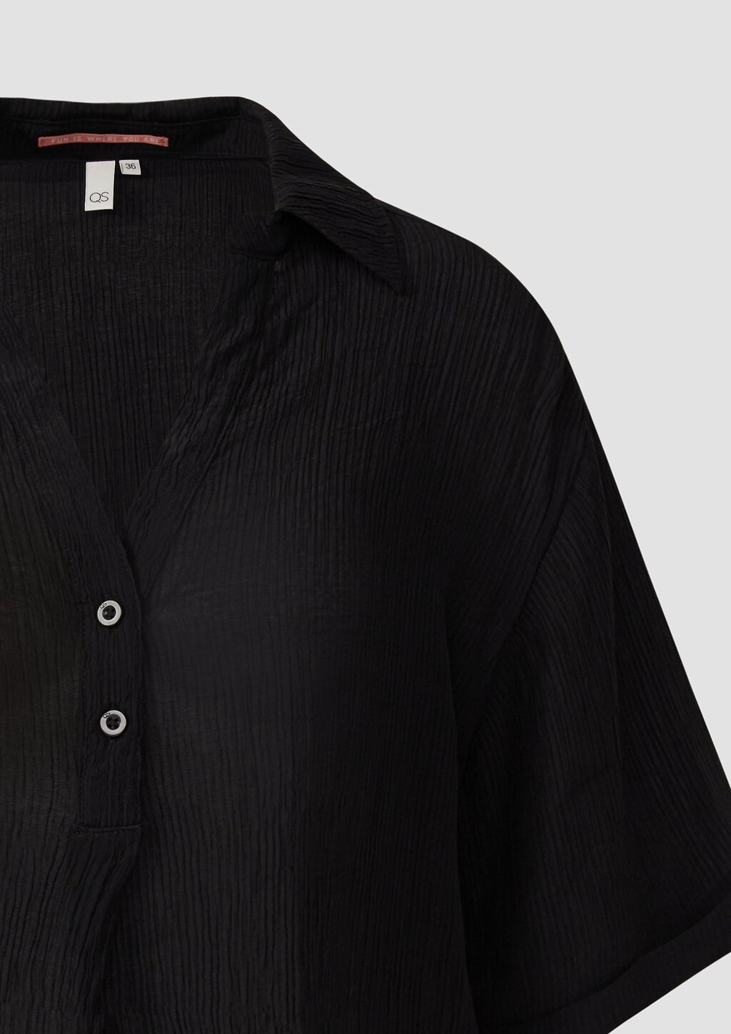 Strukturierte Bluse aus Viskosemix