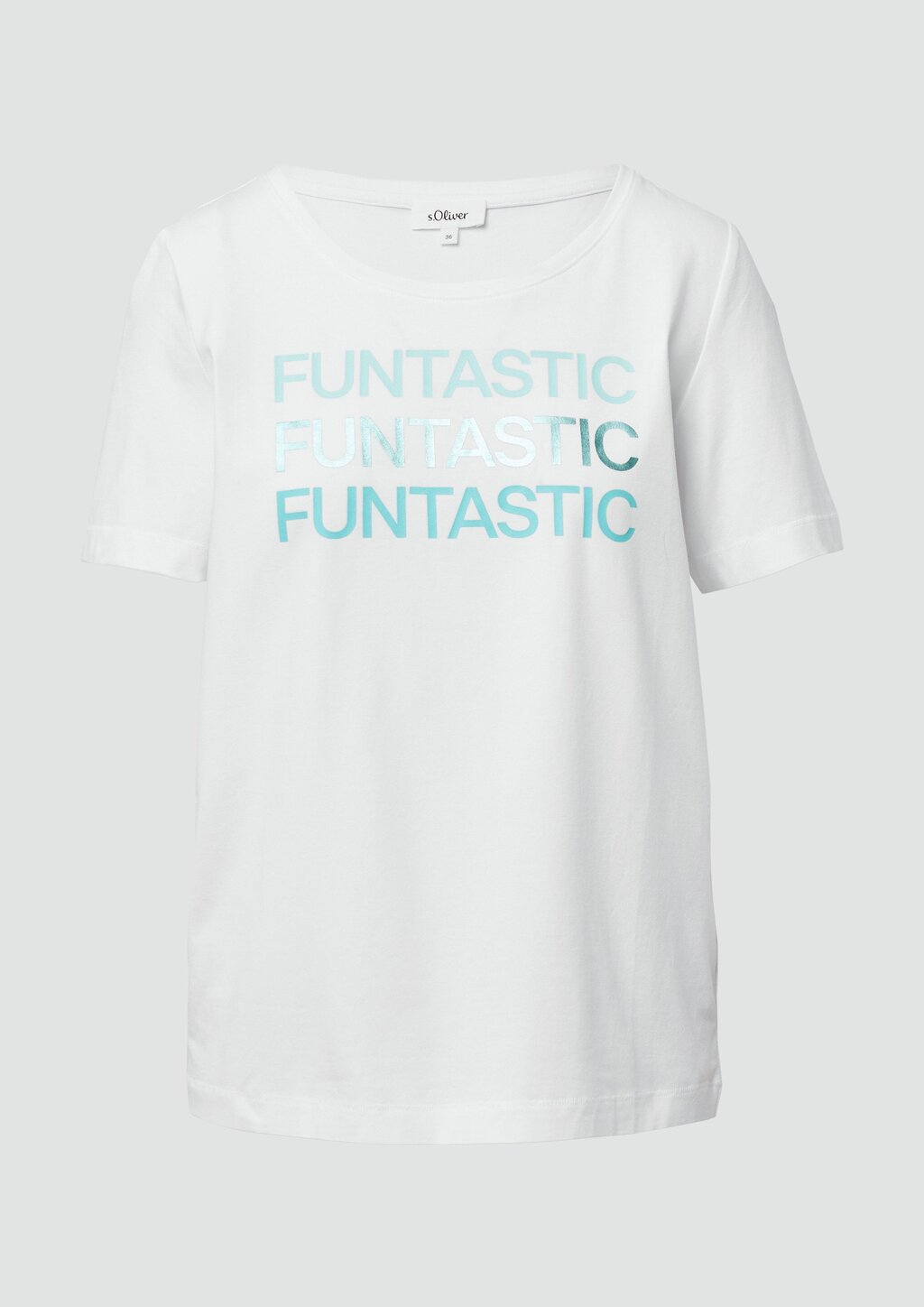 T-Shirt aus Baumwollstretch mit Print