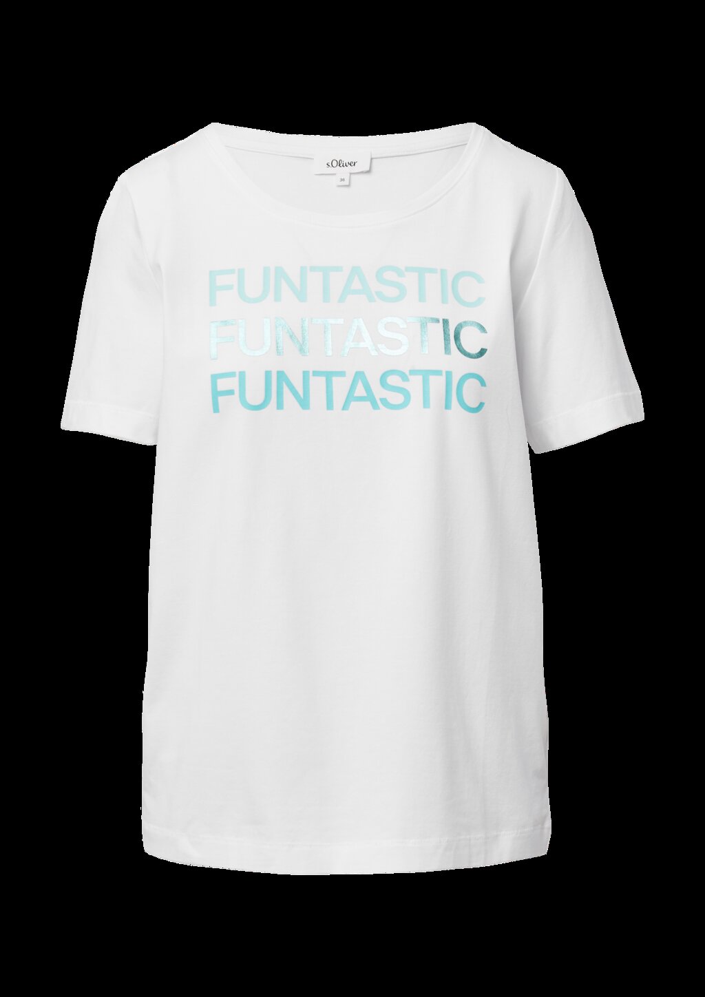 T-Shirt aus Baumwollstretch mit Print