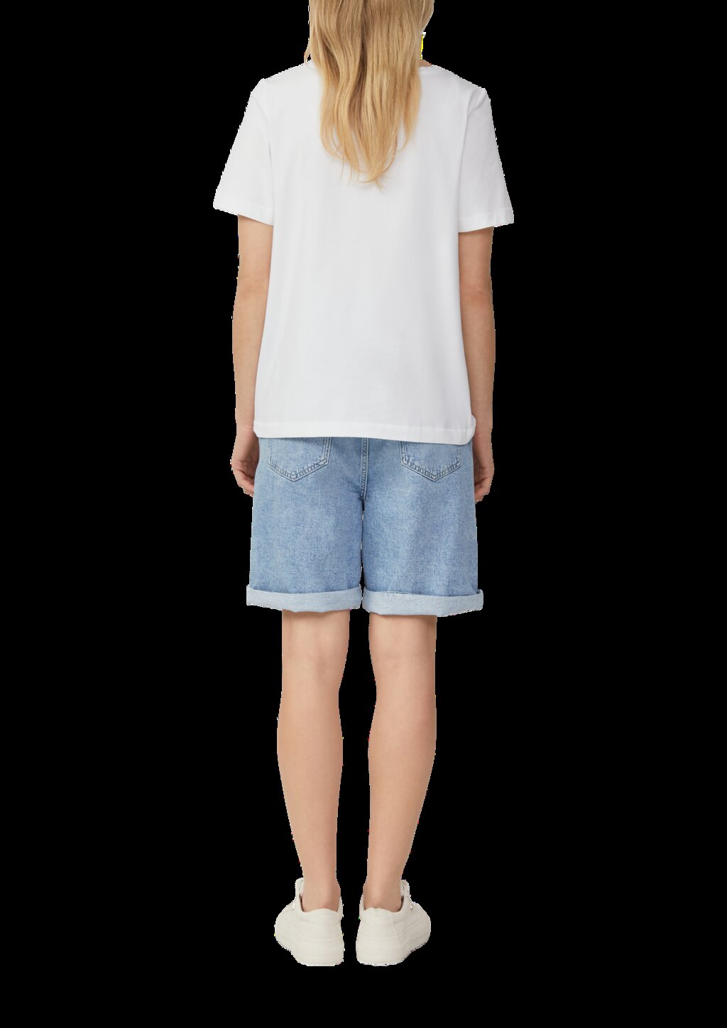 T-Shirt aus Baumwollstretch mit Print