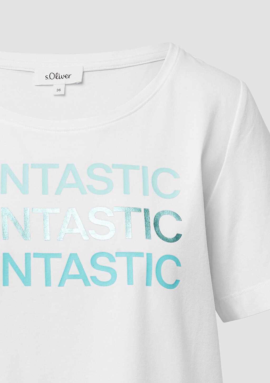 T-Shirt aus Baumwollstretch mit Print