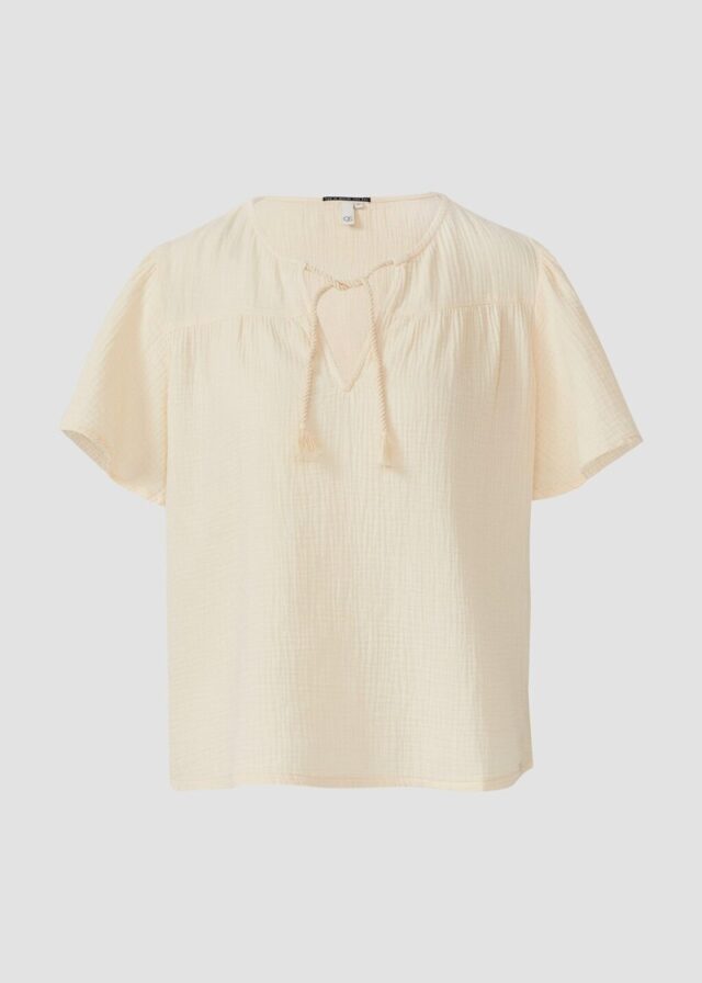 Musselin-Bluse mit Bindeband
