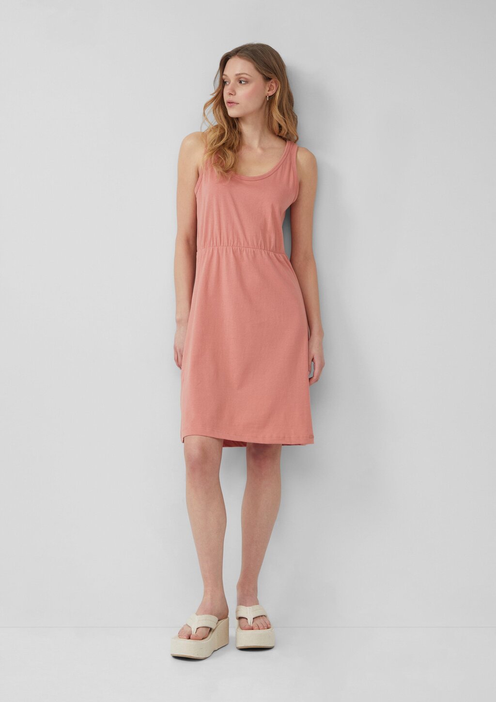 Kurzes Jerseykleid aus Baumwolle