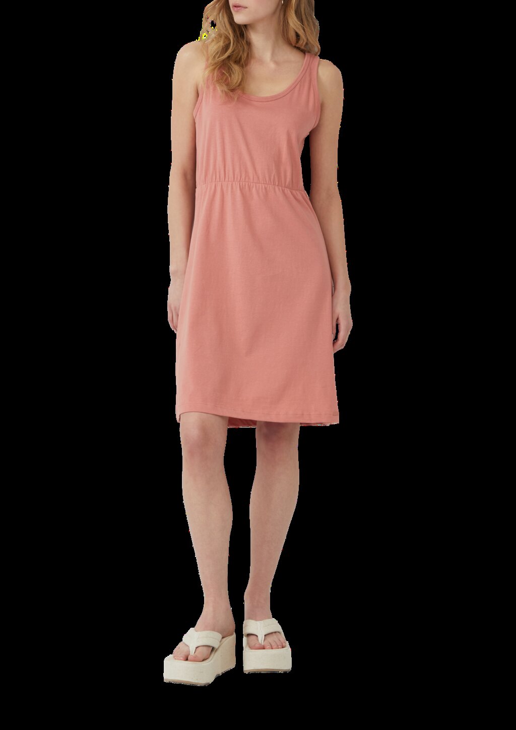 Kurzes Jerseykleid aus Baumwolle