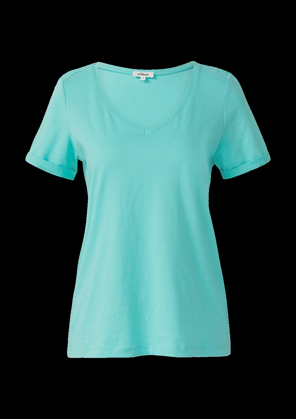 Weiches T-Shirt aus Baumwolle mit V-Ausschnitt