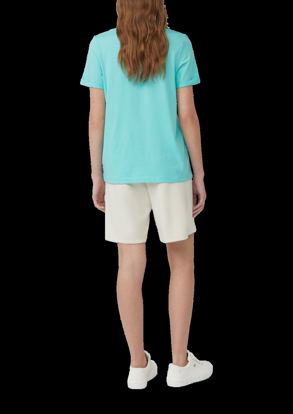 Weiches T-Shirt aus Baumwolle mit V-Ausschnitt