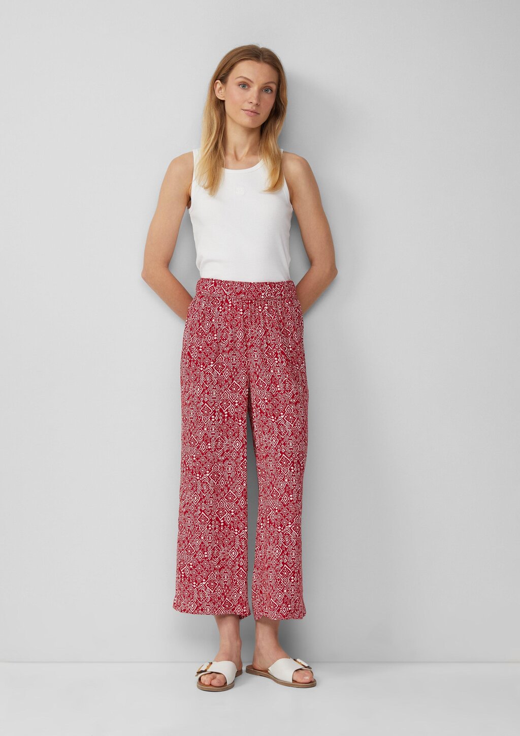 Culotte aus Viskose mit Elastikbund