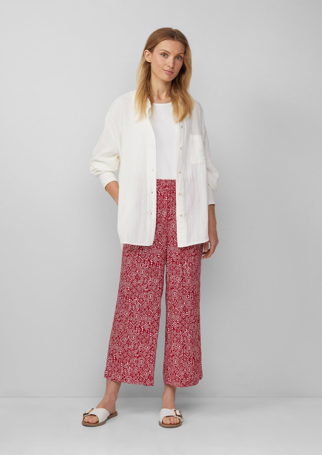 Culotte aus Viskose mit Elastikbund