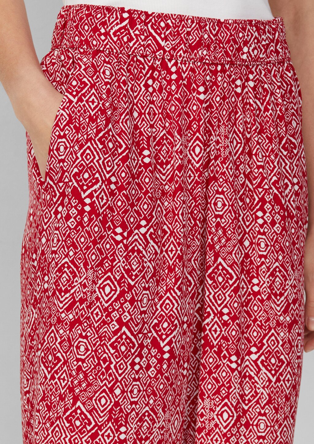 Culotte aus Viskose mit Elastikbund