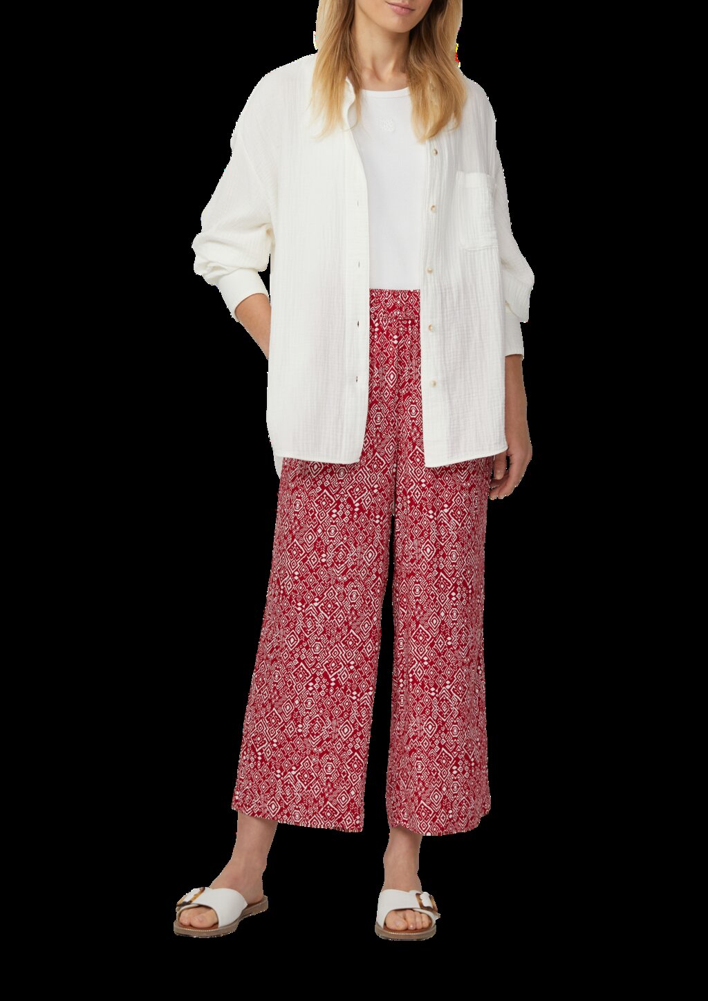 Culotte aus Viskose mit Elastikbund