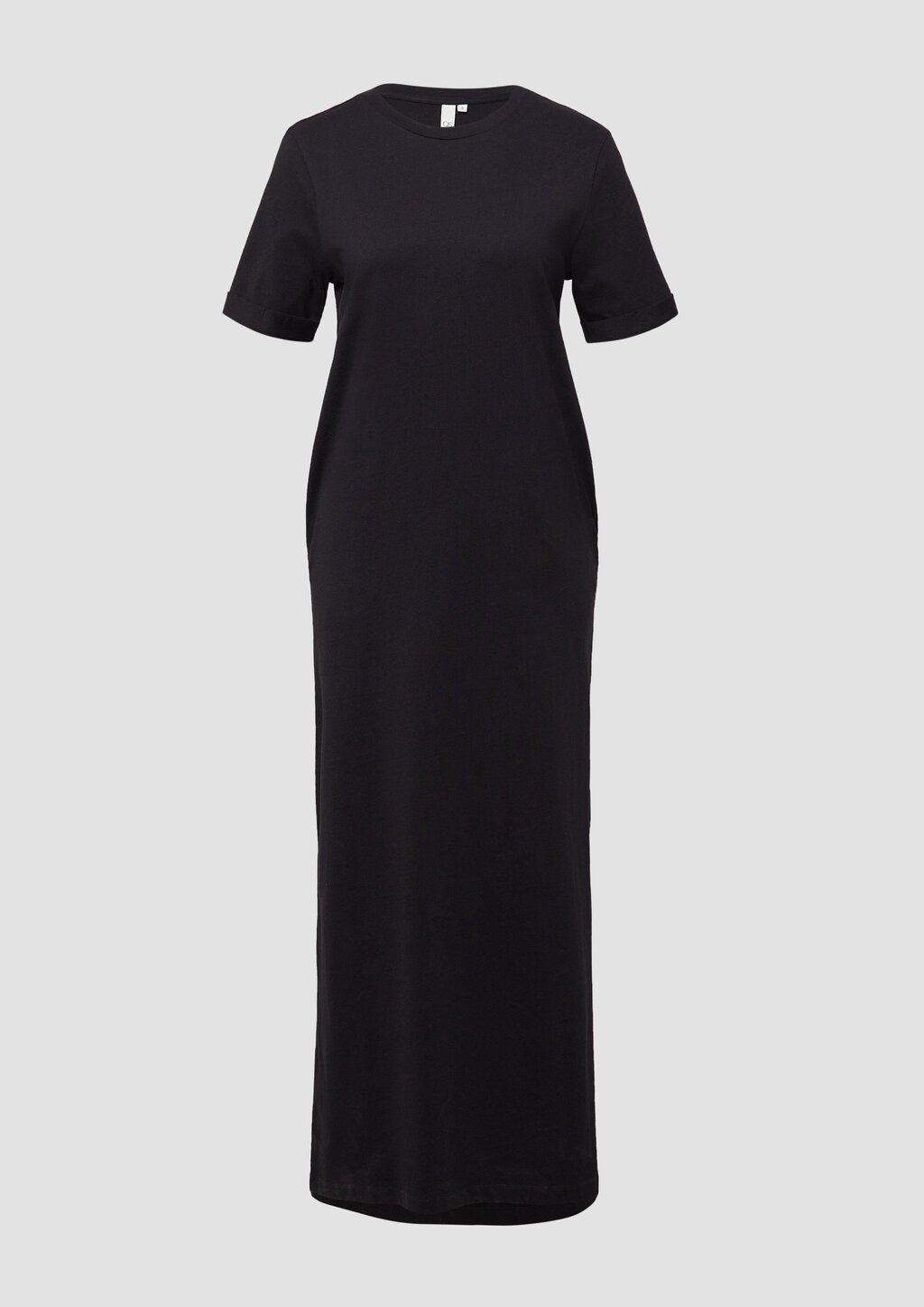 Langes Jerseykleid aus Baumwolle