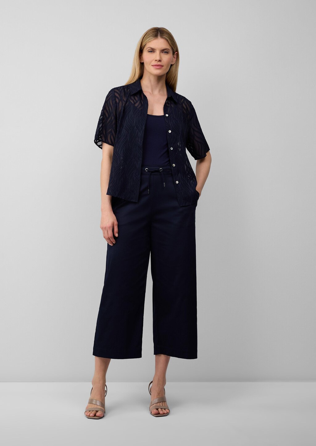 Culotte aus Popeline mit Elastikbund