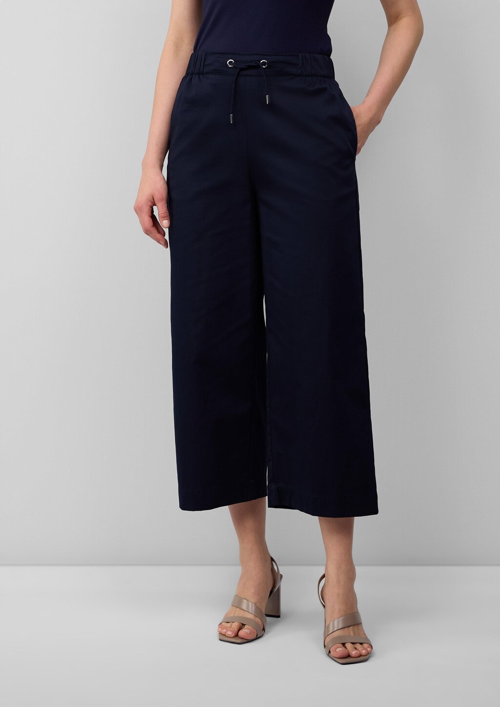 Culotte aus Popeline mit Elastikbund