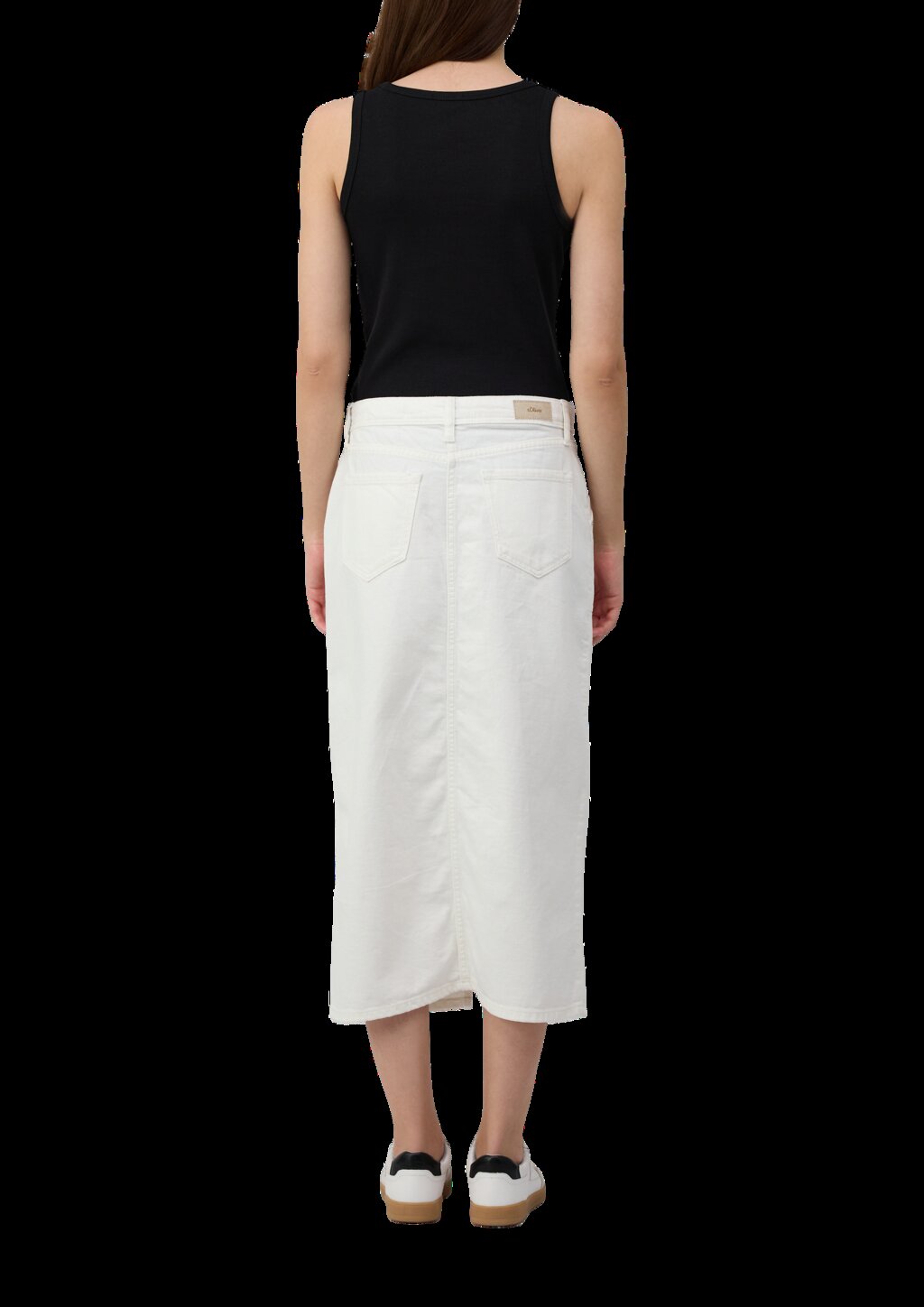 Ripp-Top im Slim Fit mit Stickerei