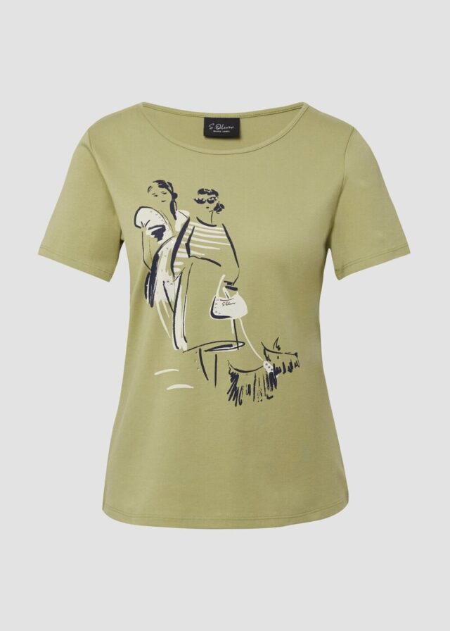 T-Shirt aus Interlockjersey mit Artwork