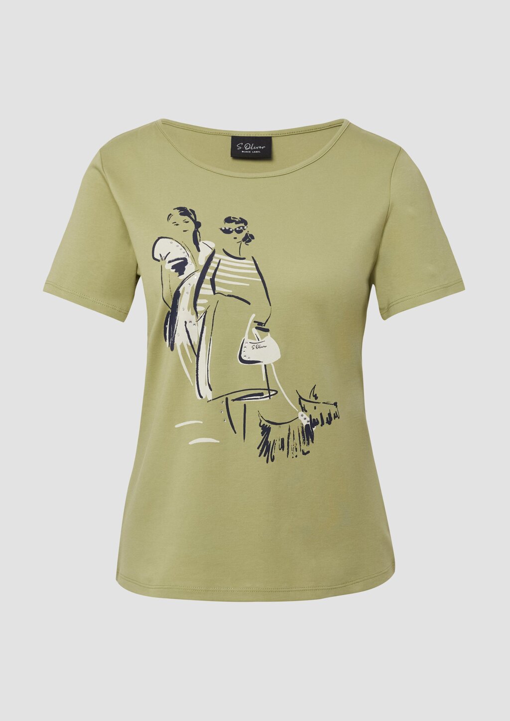 T-Shirt aus Interlockjersey mit Artwork