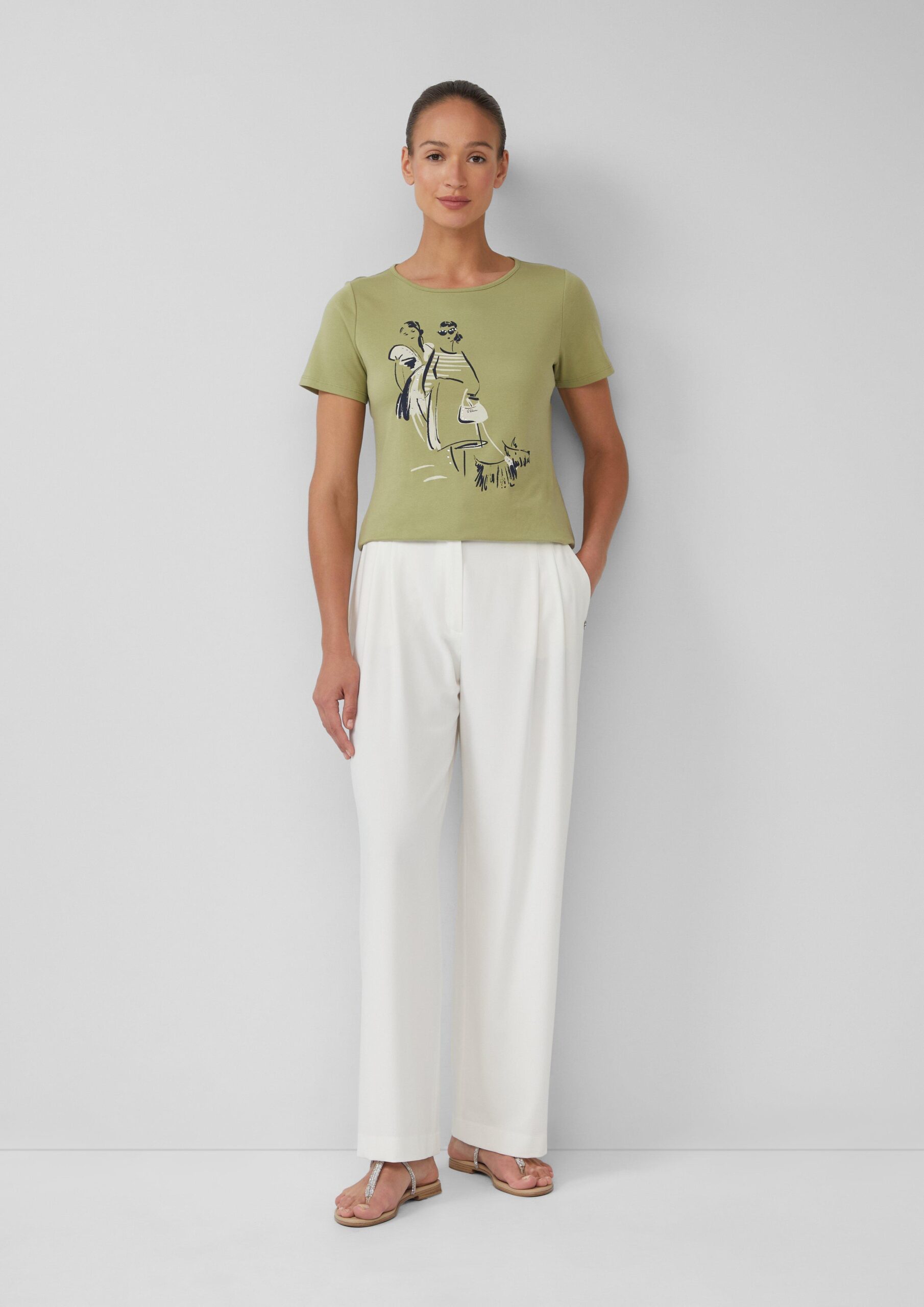 T-Shirt aus Interlockjersey mit Artwork