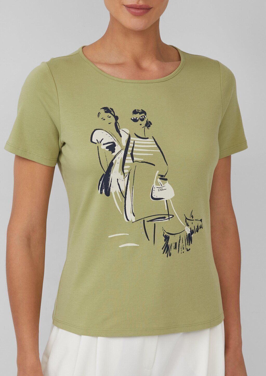 T-Shirt aus Interlockjersey mit Artwork