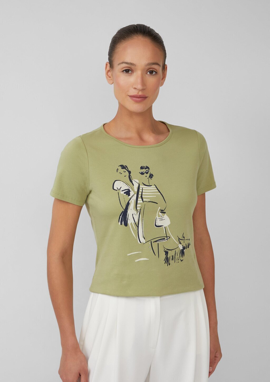 T-Shirt aus Interlockjersey mit Artwork