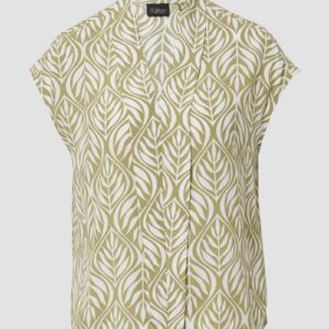 Ärmellose Bluse mit All-over-Print