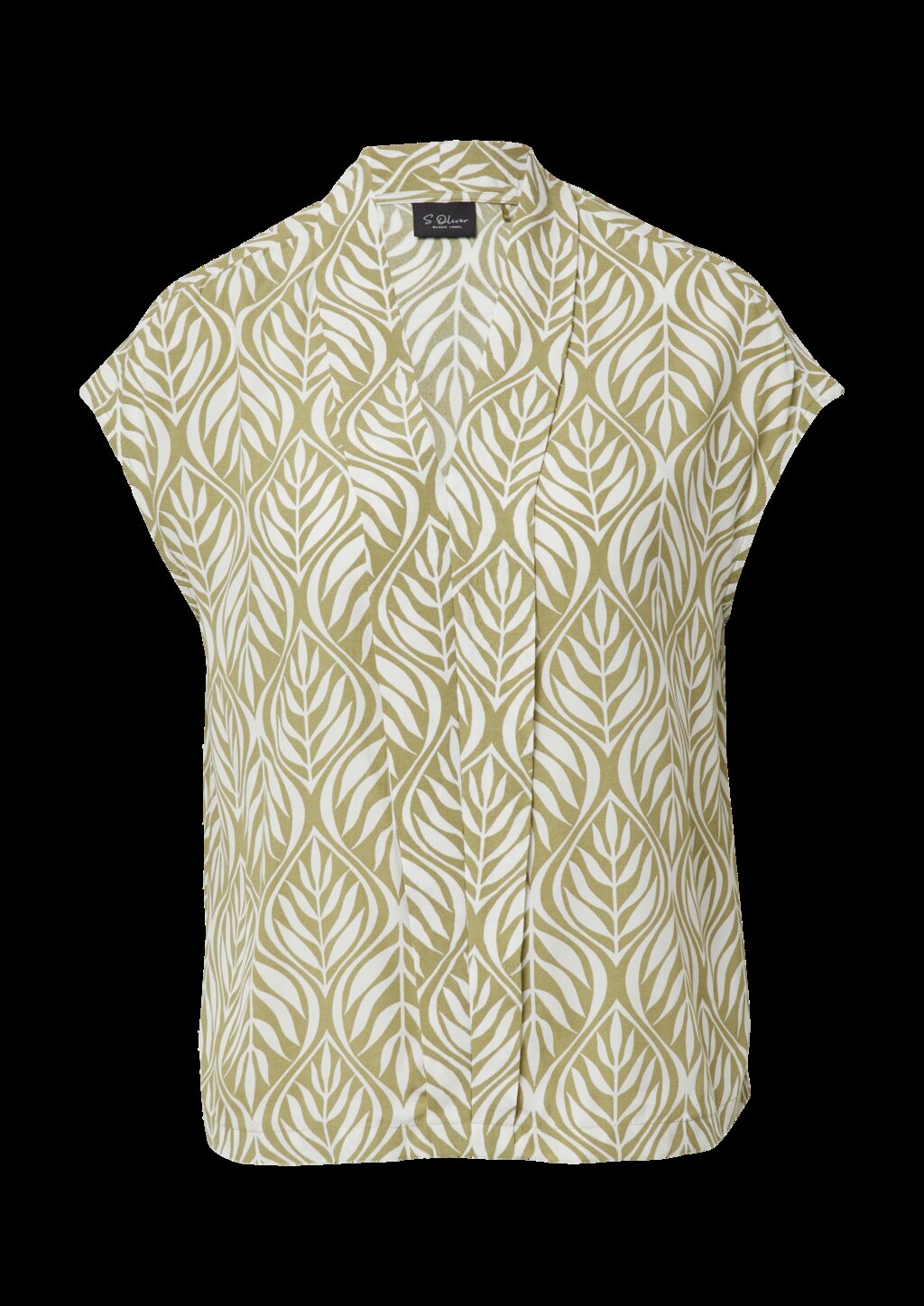 Ärmellose Bluse mit All-over-Print