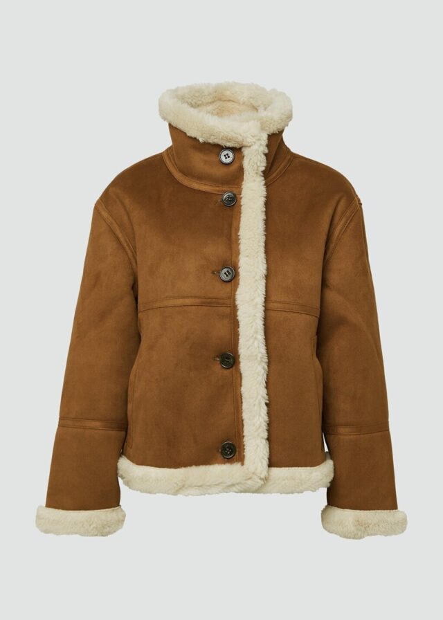 Wendejacke mit Teddyplüsch