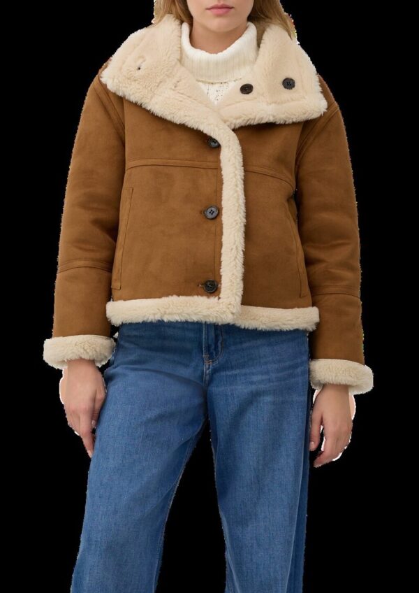 Wendejacke mit Teddyplüsch