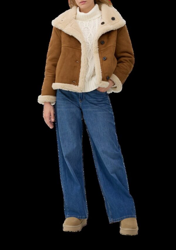 Wendejacke mit Teddyplüsch