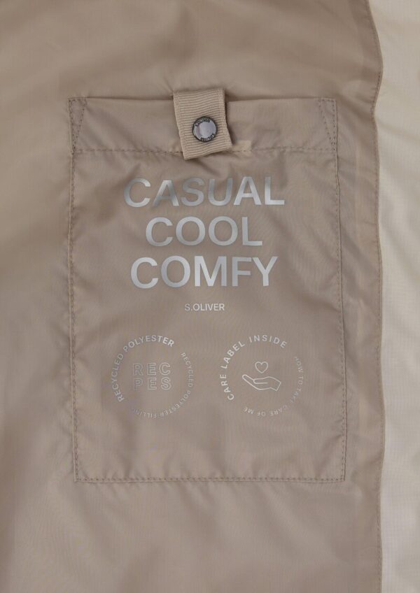 Kurzer Teddymantel im Fabricmix