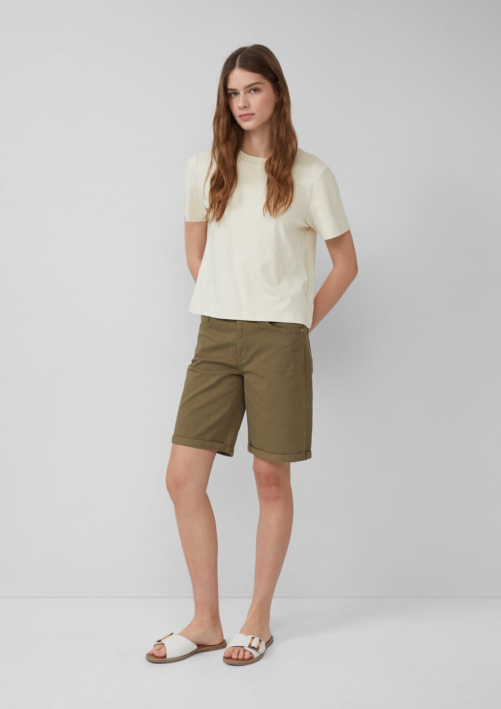 Jeans-Bermuda Karolin / Regular Fit / Mid Rise