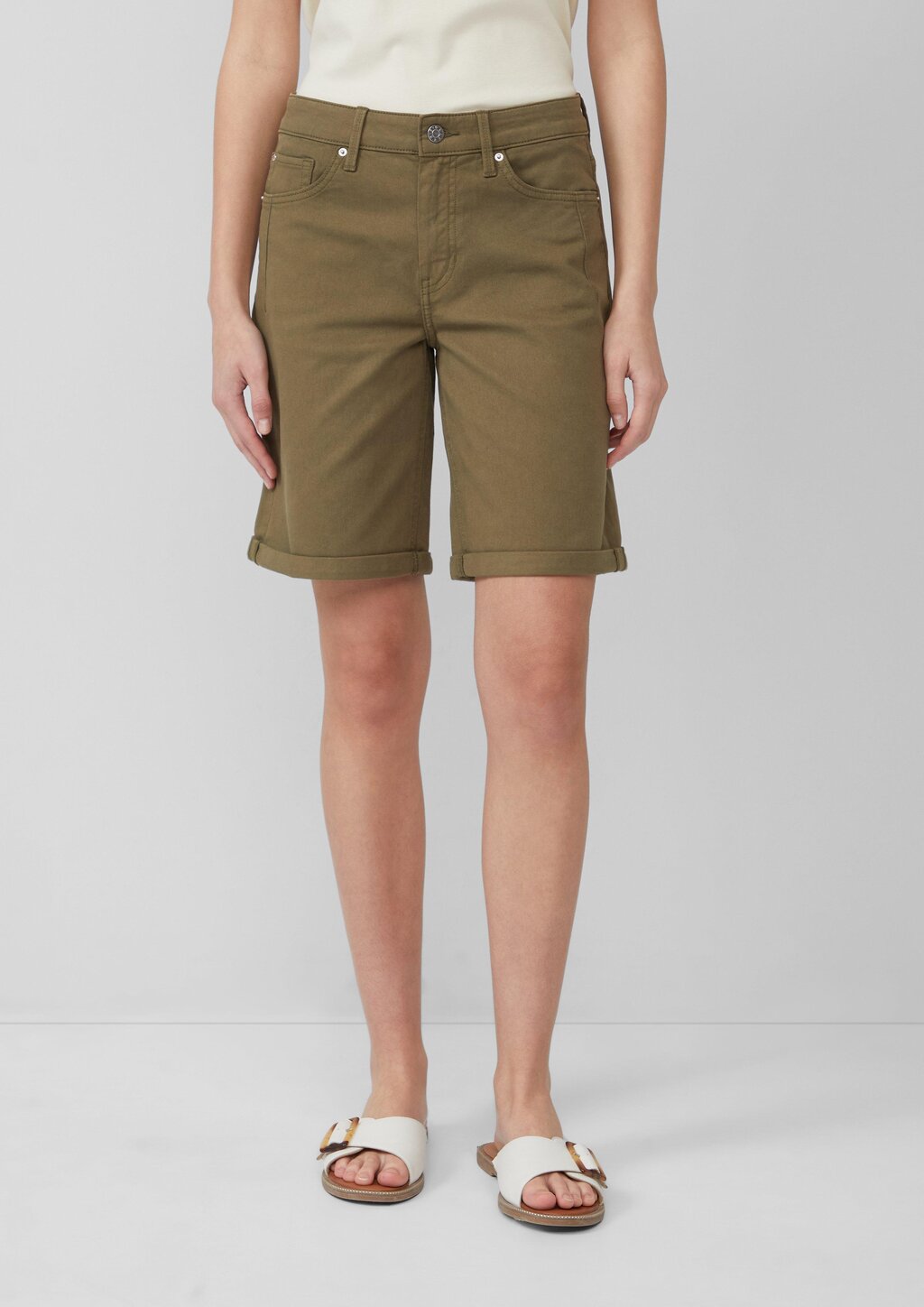 Jeans-Bermuda Karolin / Regular Fit / Mid Rise