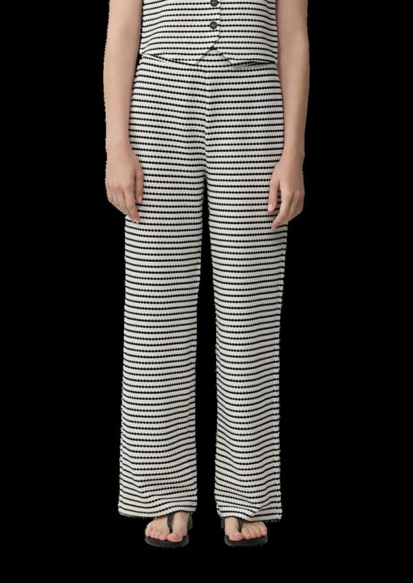 Strukturierte Wide-Leg-Hose im Relaxed Fit