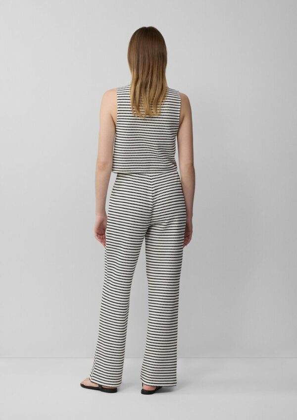 Strukturierte Wide-Leg-Hose im Relaxed Fit