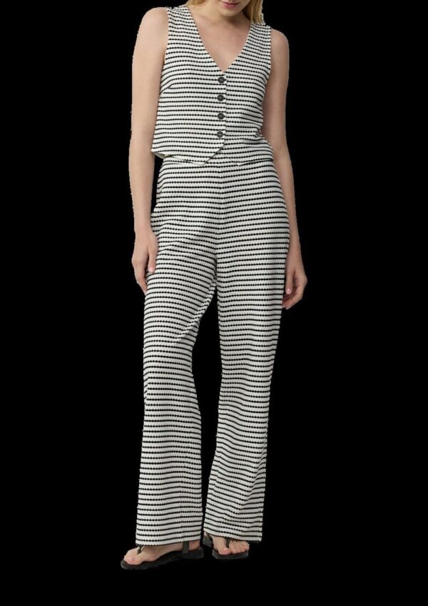 Strukturierte Wide-Leg-Hose im Relaxed Fit