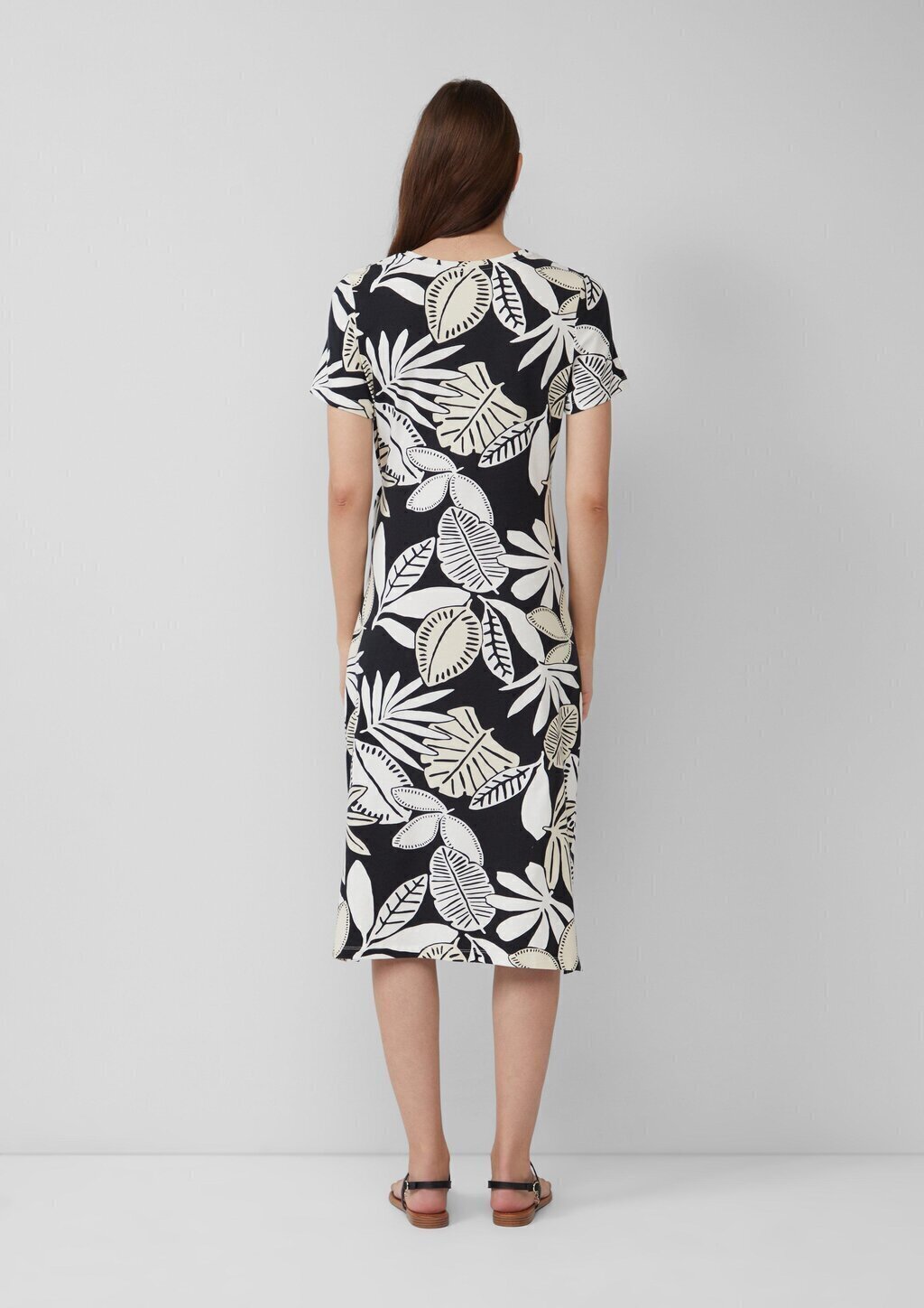 Jersey-Kleid mit Knotendetail