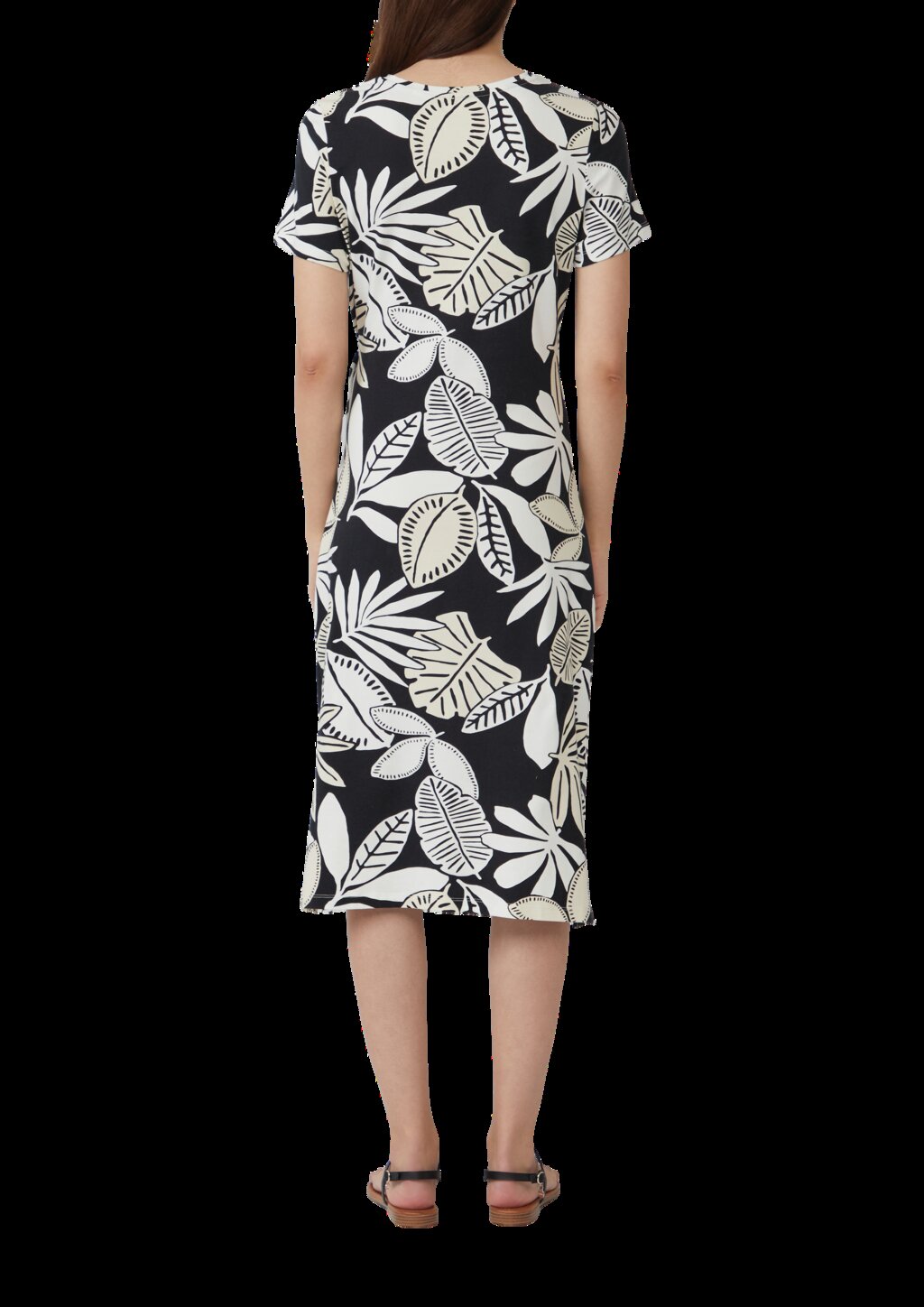 Jersey-Kleid mit Knotendetail