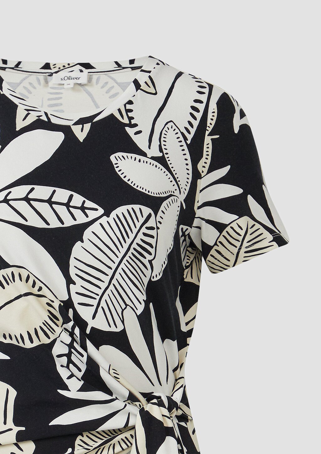 Jersey-Kleid mit Knotendetail