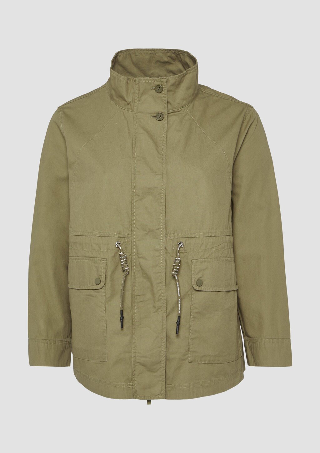 Baumwolljacke mit Tunnelzug in der Taille