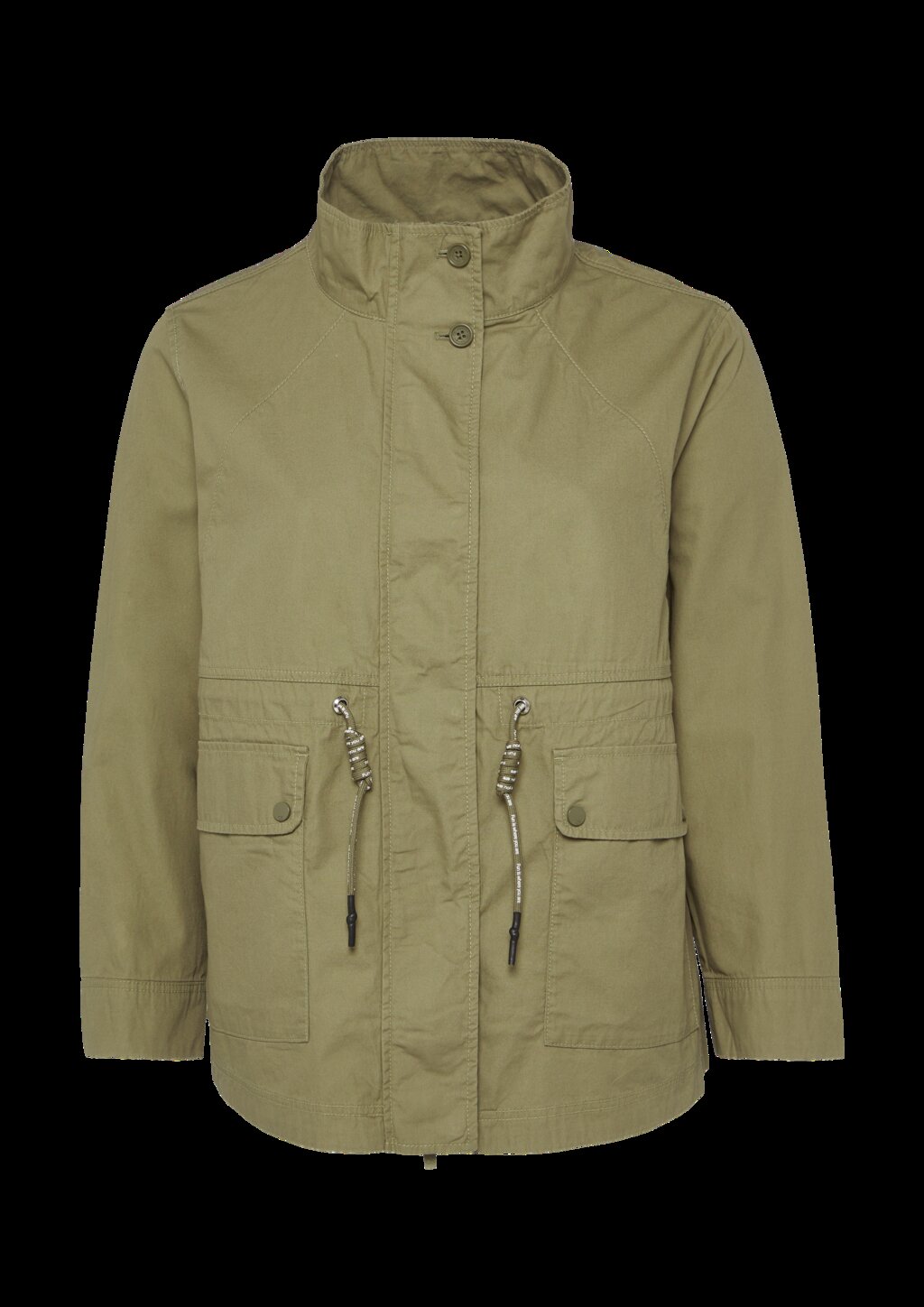 Baumwolljacke mit Tunnelzug in der Taille