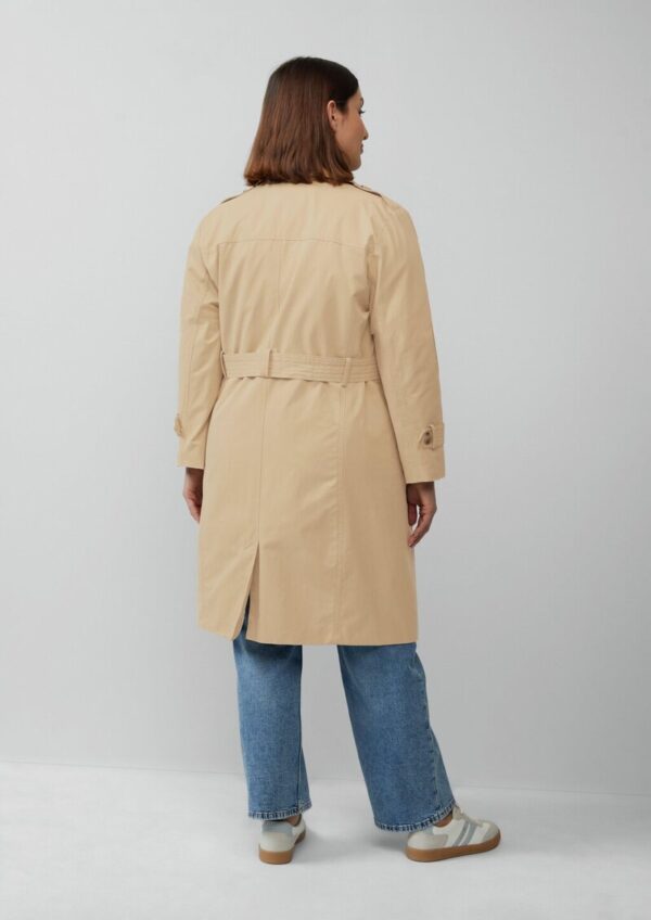 Trenchcoat mit Streifen-Futter