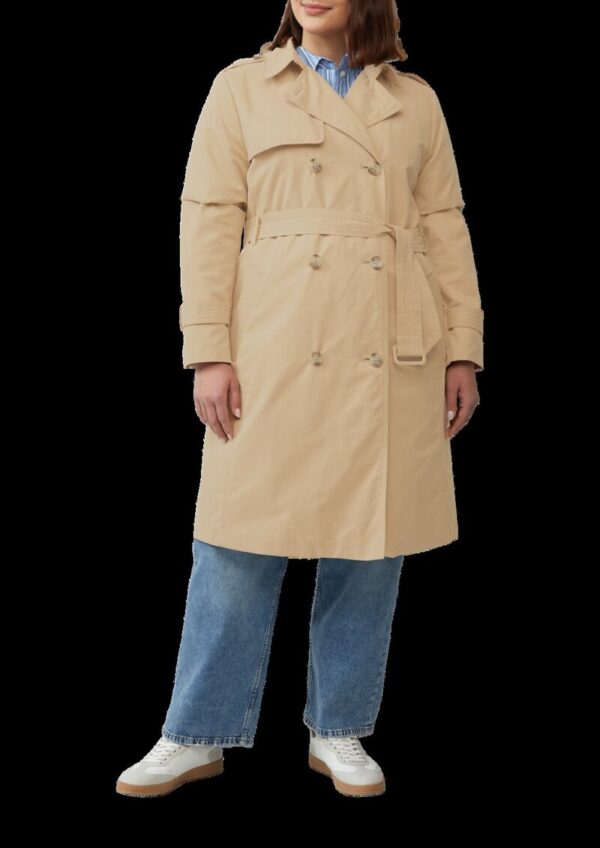 Trenchcoat mit Streifen-Futter