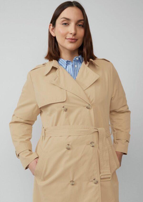 Trenchcoat mit Streifen-Futter