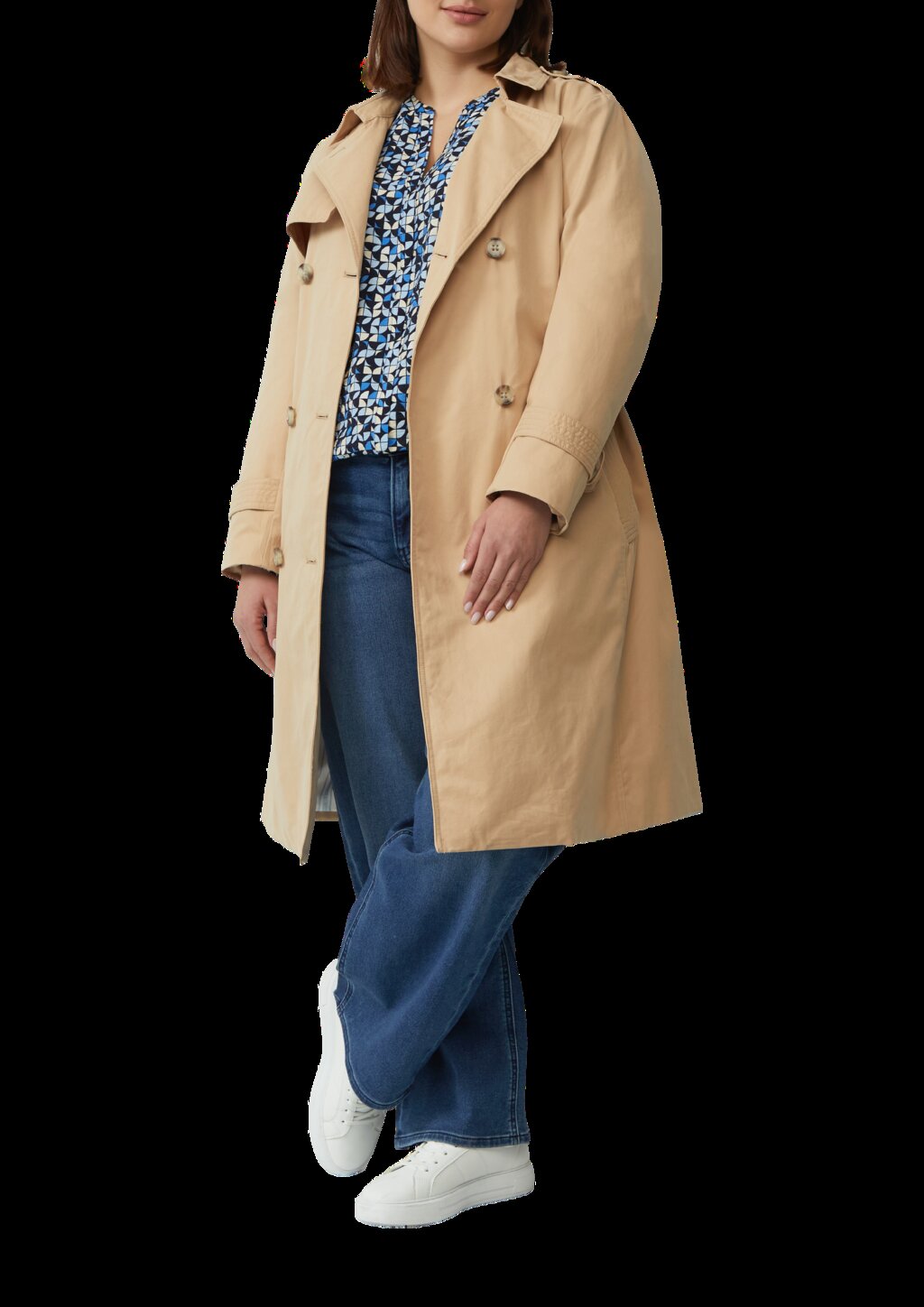 Strukturierte Bluse aus Viskosemix mit Raffung