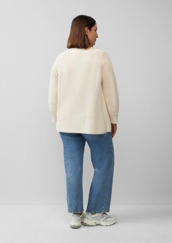 Strukturierter Cardigan im Relaxed Fit aus Baumwollmix