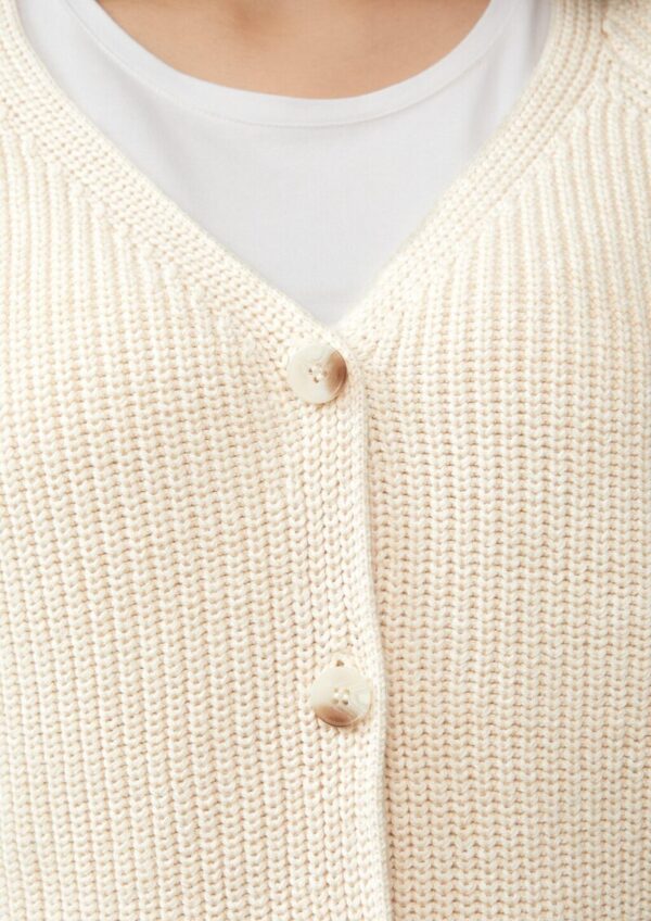 Strukturierter Cardigan im Relaxed Fit aus Baumwollmix