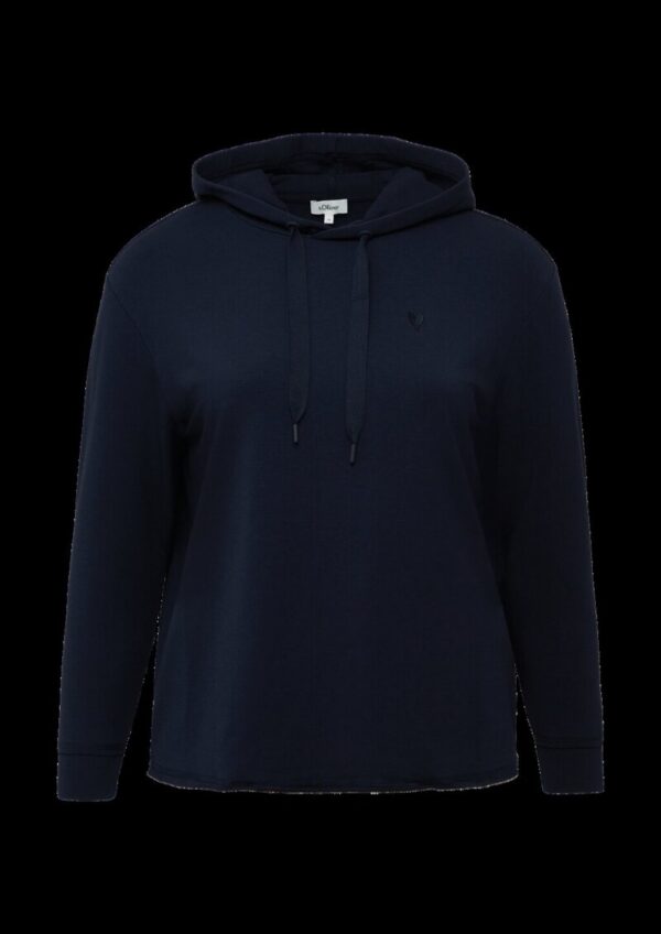 Weiches Kapuzen-Sweat mit Herz-Stickerei