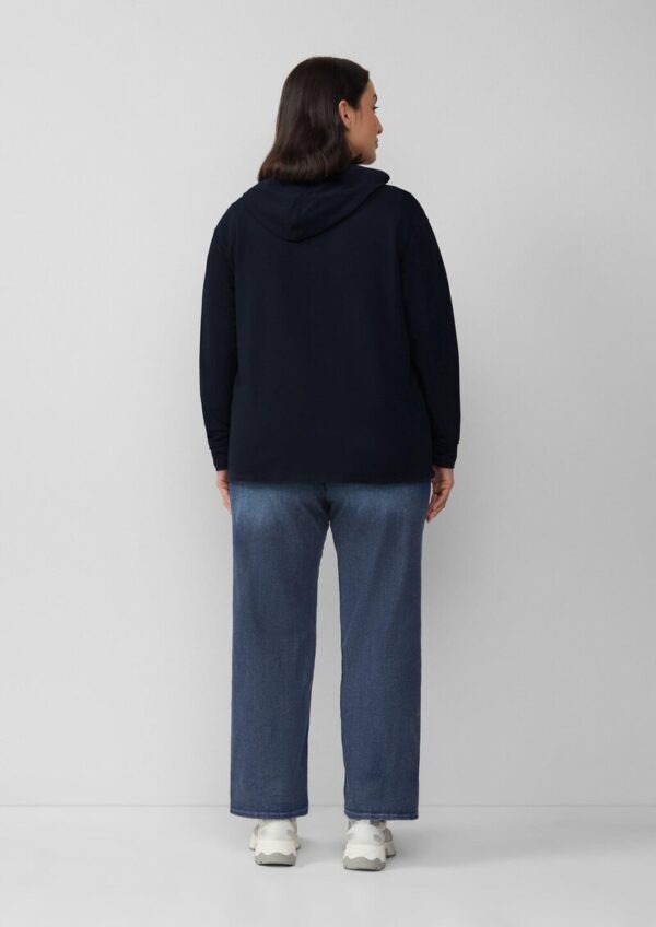 Weiches Kapuzen-Sweat mit Herz-Stickerei