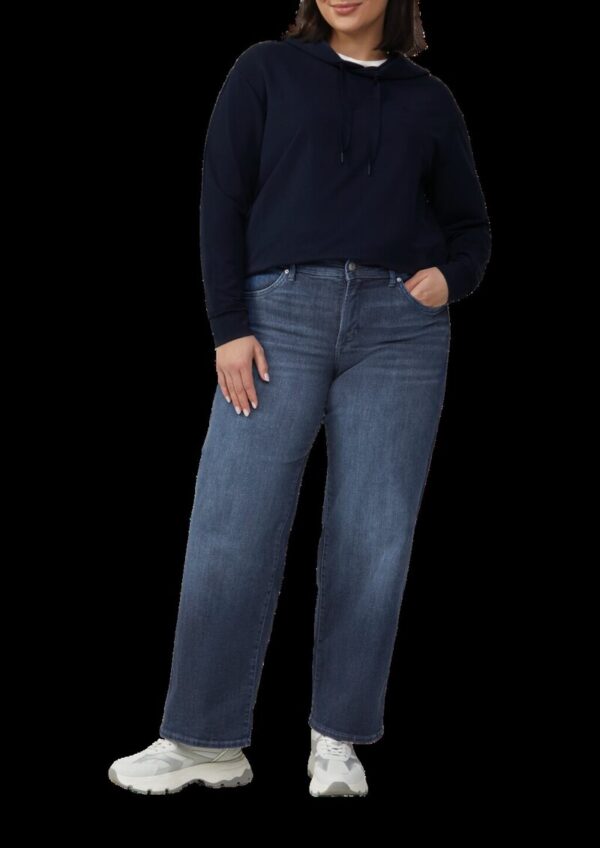 Weiches Kapuzen-Sweat mit Herz-Stickerei